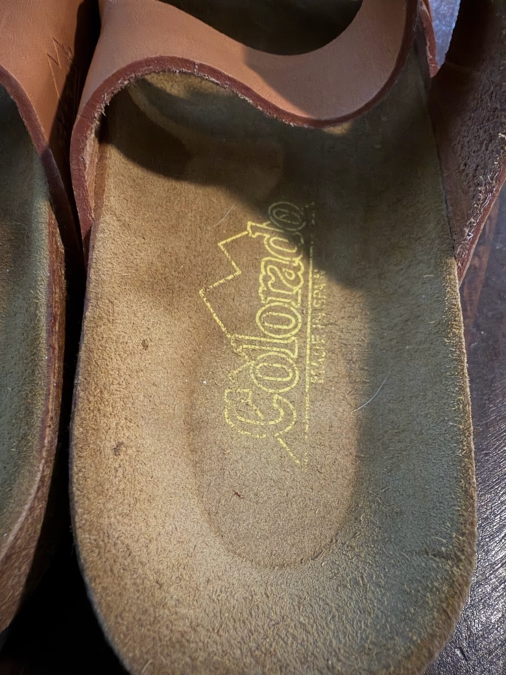 NAOT Colorado Tan Double-Strap Buckle Slide Sandals - Size 9M Made in Spain - Picture 3 of 6